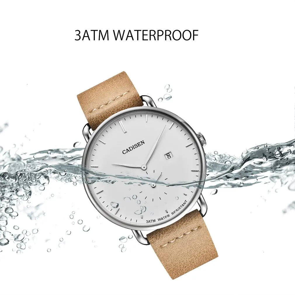 Multi-functional Watch For Men Luminous Waterproof Quartz Watches C2037 Cadisen Watches For Best Presents Men Business Watch