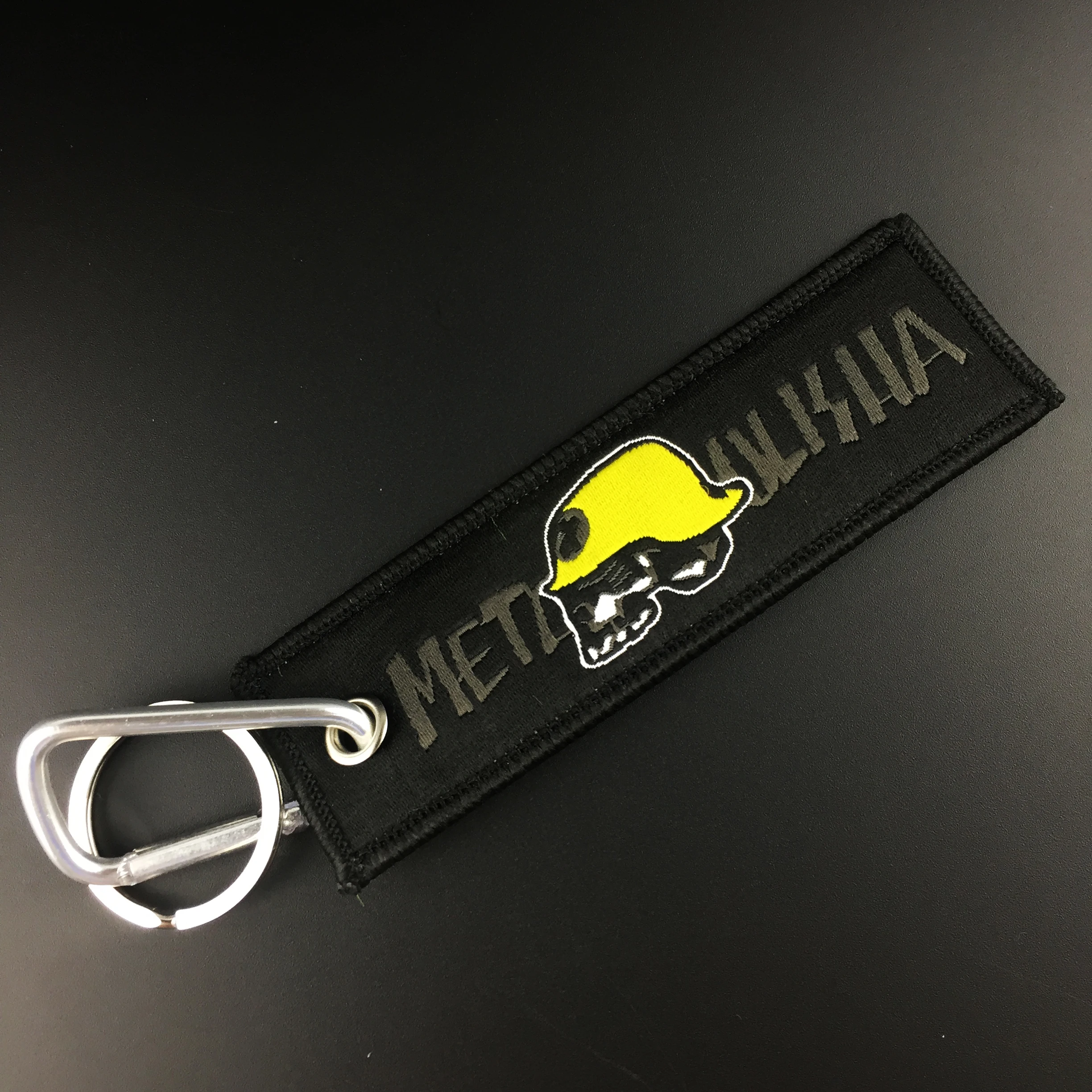 Тканевый брелок с ручной вышивкой пряжкой из сплава для мотоцикла RE Royal