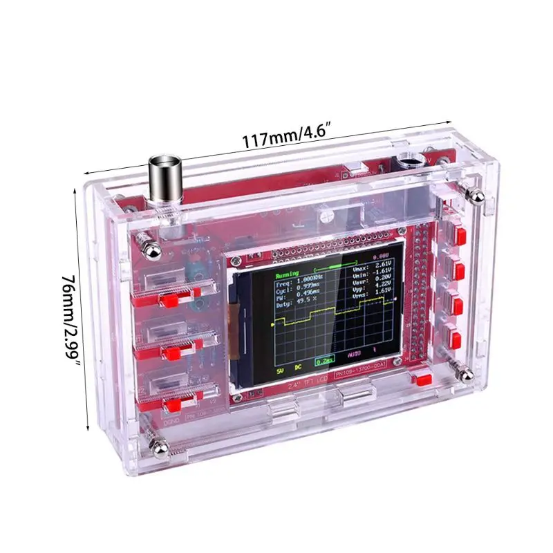 Комплект цифрового осциллографа с открытым исходным кодом 2 4 &quotTFT зондом и