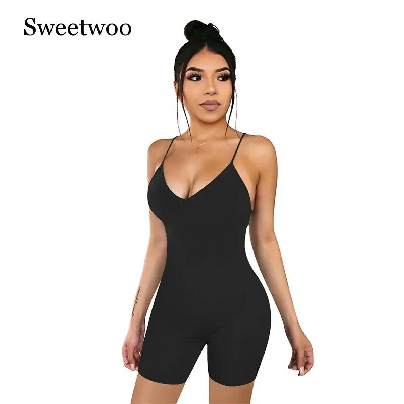 Женский слитный комбинезон SWEETWOO для занятий спортом фитнесом без рукавов тонкий