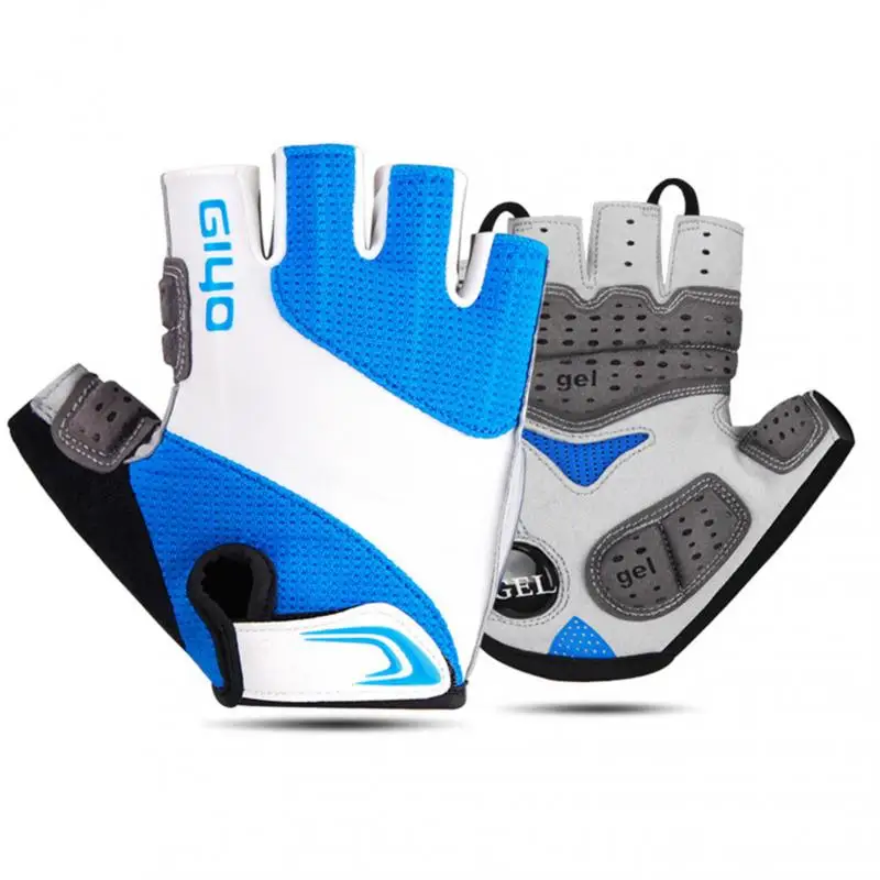 

Велосипедные перчатки с открытыми пальцами, амортизирующие спортивные перчатки для горного велосипеда, активного отдыха, фитнеса