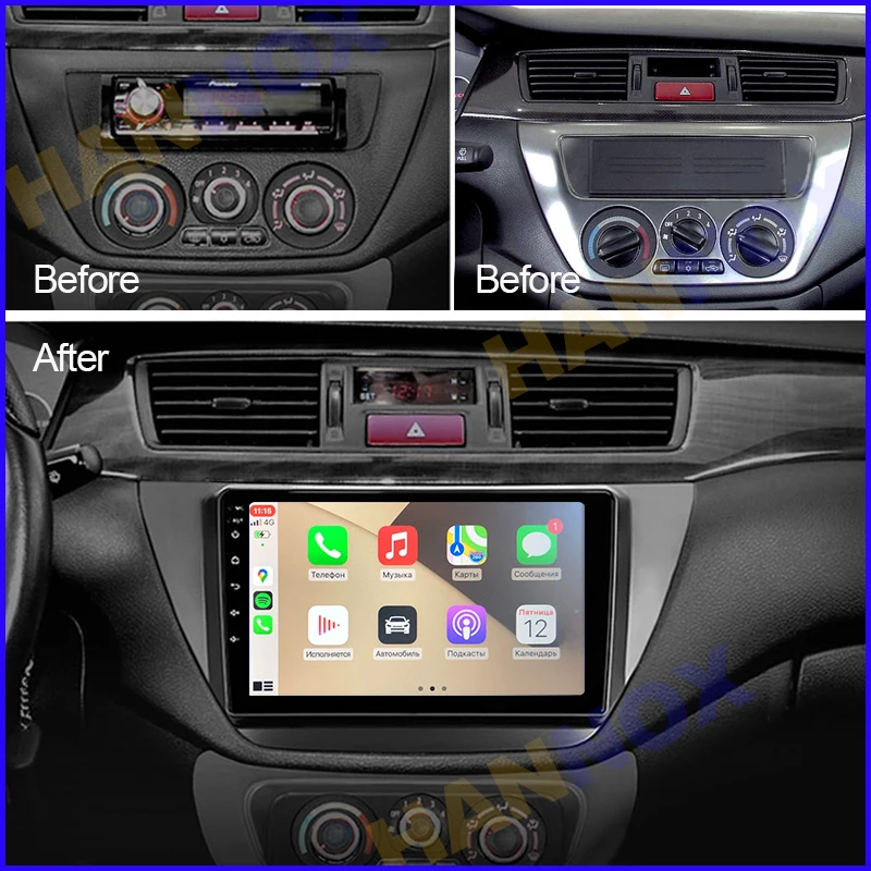 

9inch 2Din Car Radio Multimedia Player Android 11.0 for Mitsubishi Lancer ix 2006 2007 2008 2009 2010 Car Stereo GPS Navigation