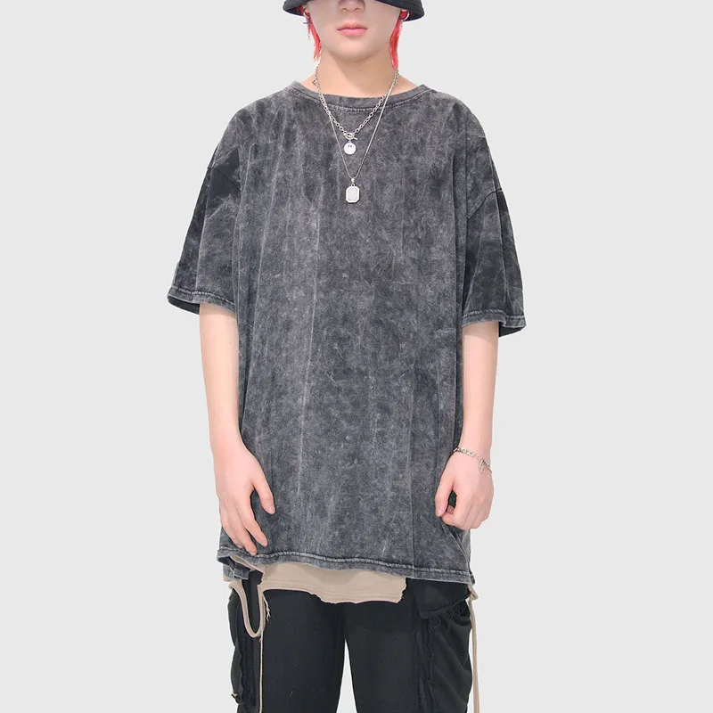 

Футболка женская оверсайз в стиле Харадзюку, уличная одежда в стиле хип-хоп, топ свободного кроя с коротким рукавом в Корейском стиле и готи...