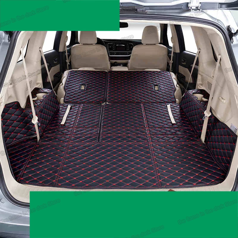 Кожаный коврик Lsrtw2017 для багажника автомобиля груза Toyota Highlander 2014 2015 2016 2017 2018 2019