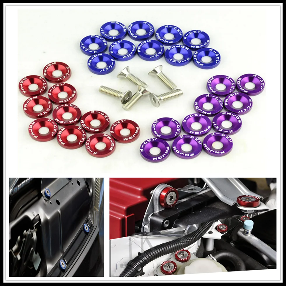 Автомобильный M6 винта двигателя номерного знака Рамка украшение крыло для Toyota V