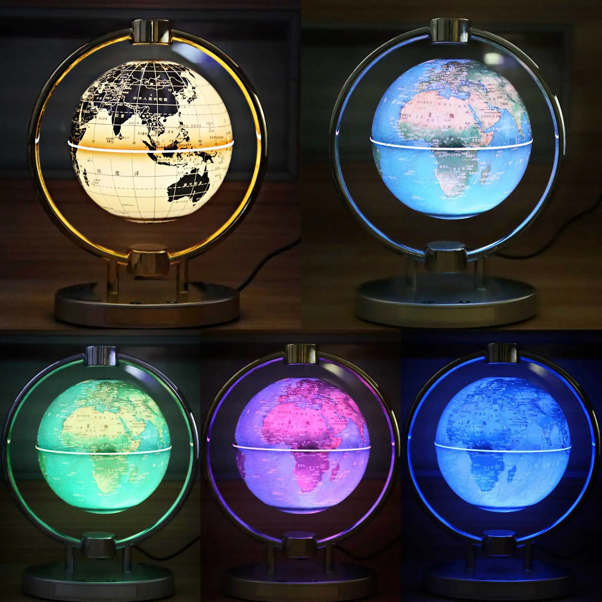 6 Inches Multifunctional Magnetic Levitation Bluetooth  Globe Rotation Light To Send Friends Speakers Beautiful