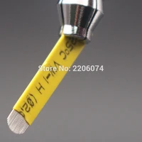 10pcs 18u tattoo needle microblading 0 2mm needles for manual pen semi permanent makeup manual microblading eyebrow needles