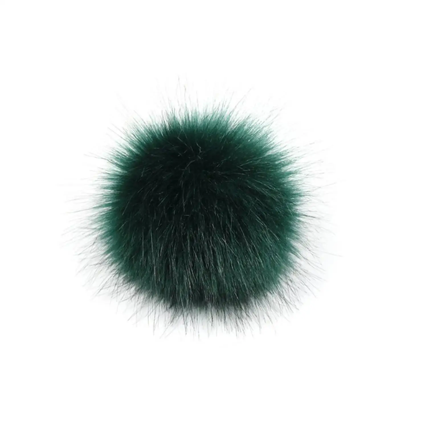 Dark Green-8cm Цветной 8/10 см большой помпон из натурального искусственного меха лисы меховой помпон для женщин шапка Меховые помпоны для шапок шапка s для вязаной шапки - Цвет: Dark Green-8cm