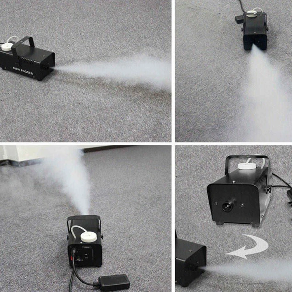 

Mini 400W Fogger Home Party Portable Stage 3000cuft/min Fog Output Machine Smoke Thrower for Performance activities