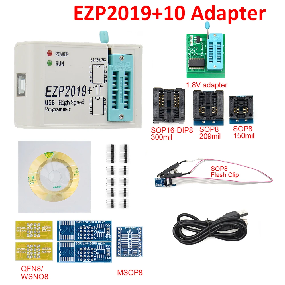 Оригинальный Высокоскоростной USB программатор EZP2019 SPI EZP 2019 Support24 25 93 EEPROM Flash BIOS