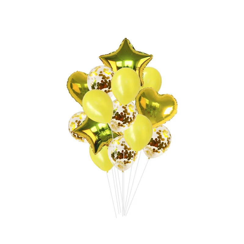 Воздушные шары с металлическими конфетти 14 шт./лот | Дом и сад