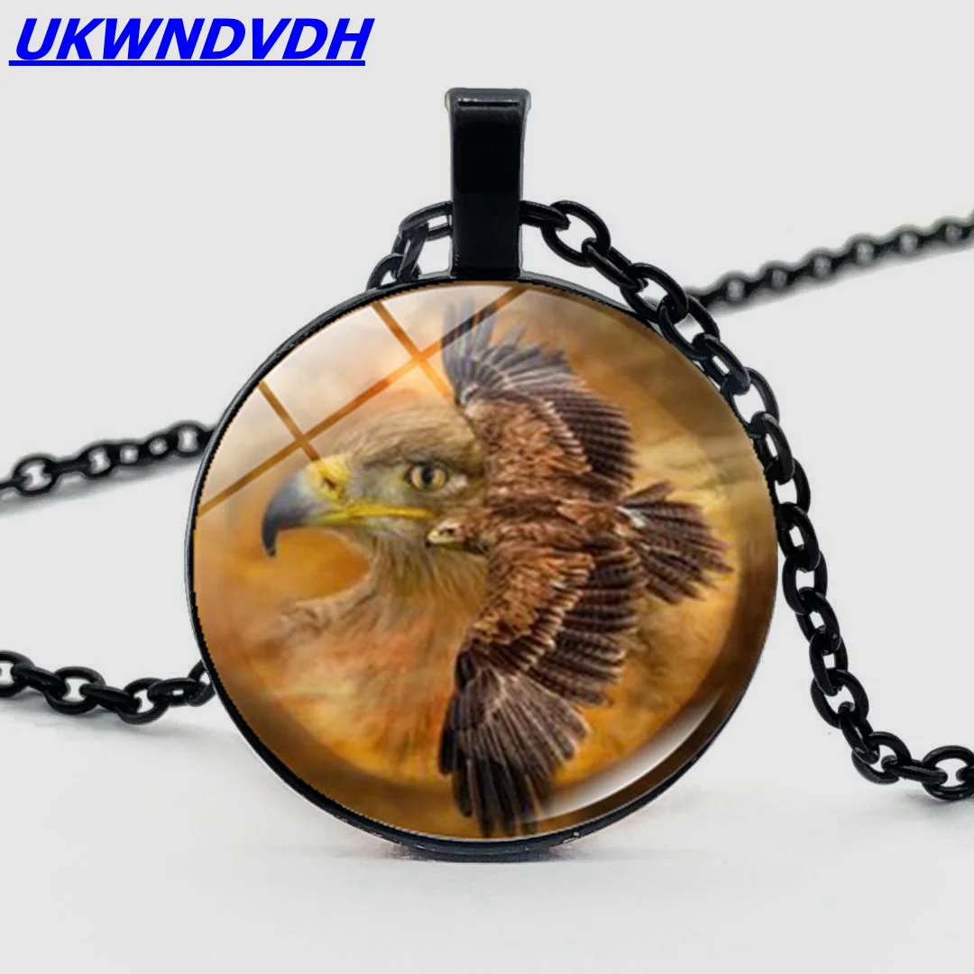 Орел дух моды творческий стекло кулон цепь Ретро цепочка с орлом | Украшения и