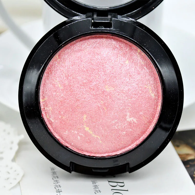 1PC Women Blush Baked Face Base Mineral Blusher Palette Highlights Baking Powder Makeup Tool | Красота и здоровье