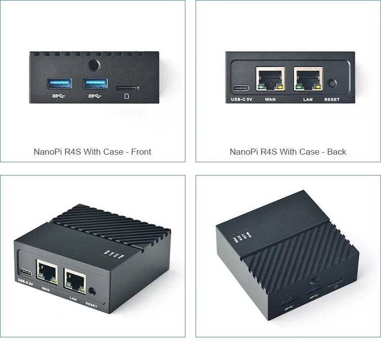 Дружелюбный официальный роутер NanoPi R4S soft router 4G память RK3399 макетная плата OpenWRT |