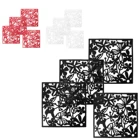 Мода 4 шт Бабочка с птицей и цветами висит Экран перегородка разделительная панель для зала, не пропускают свет, домашний декор, белый цвет