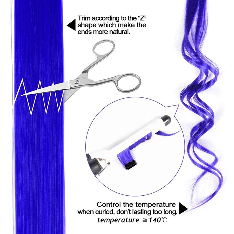 Модная женская заколка для девочек на наращивание волос длинные прямые волосы
