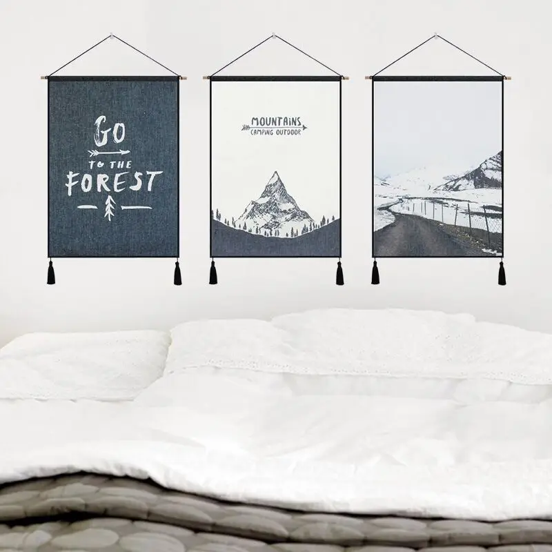 

Современная простая ткань для гостиной, подвесная картина, фон для дивана, настенный прикроватный гобелен, подвесная ткань