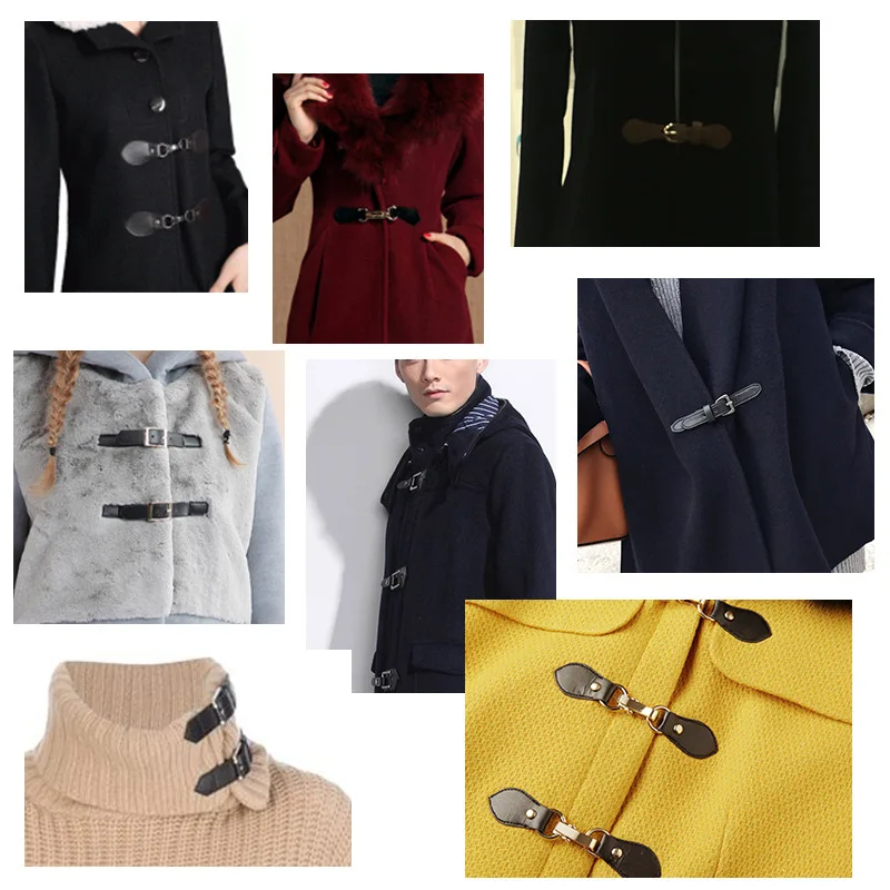 3pcs Fashion Metal Button Women Coat Windbreaker PU Leather Buckle For Belt Fur Overcoat Combined DIY Sewing Accessories|Пуговицы| |