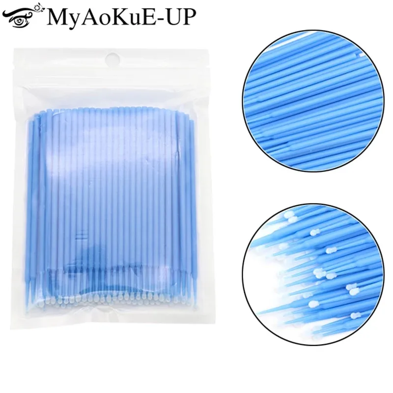 Одноразовые аппликаторы для наращивания ресниц 1000 шт. палочка нанесения туши