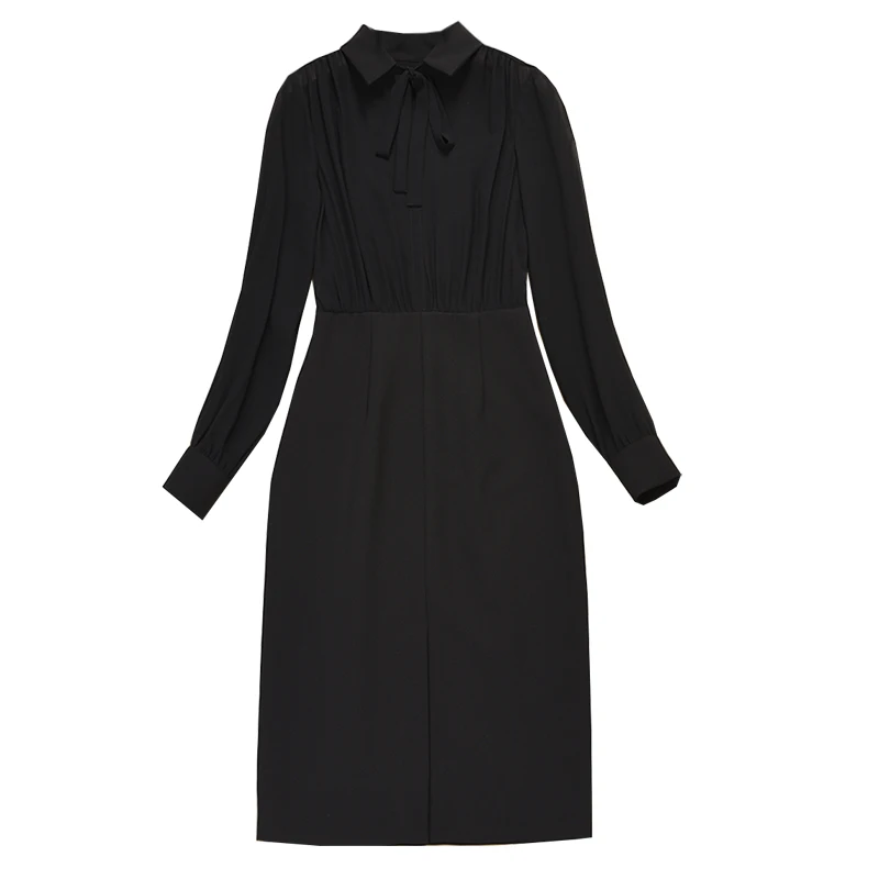 

JCHB 2021 Fall fashion show new high end women's professional Black Slim dress