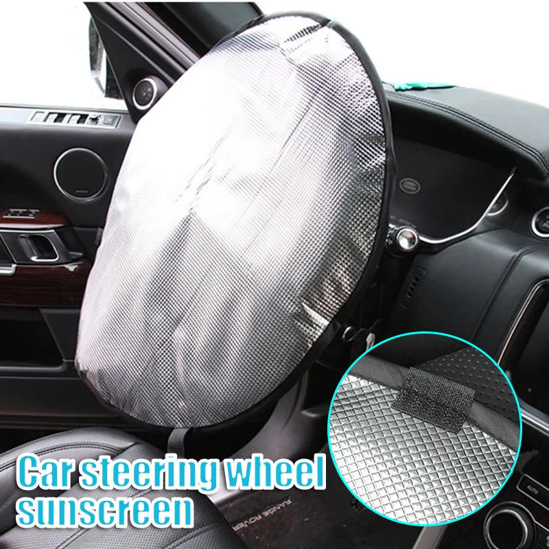 

Universal Car Steering Wheel Sun Protective Cover Portable UV Resistance Foldable Heat Shield Suitable