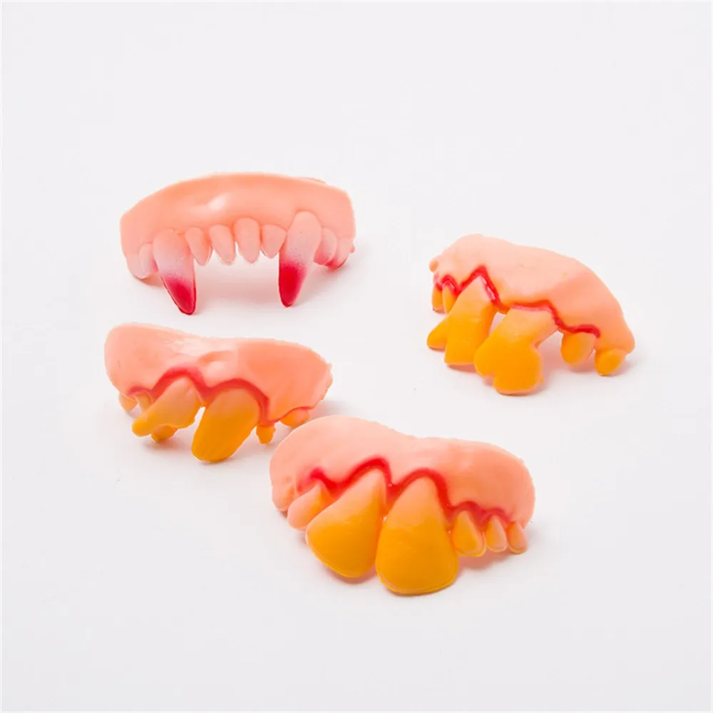 

1pc Tricks Toy Replica Disgust Ugly Denture False Rotten Teeth Model Tooth Funny Present Funny Toys New Toys Hot Sale 2021