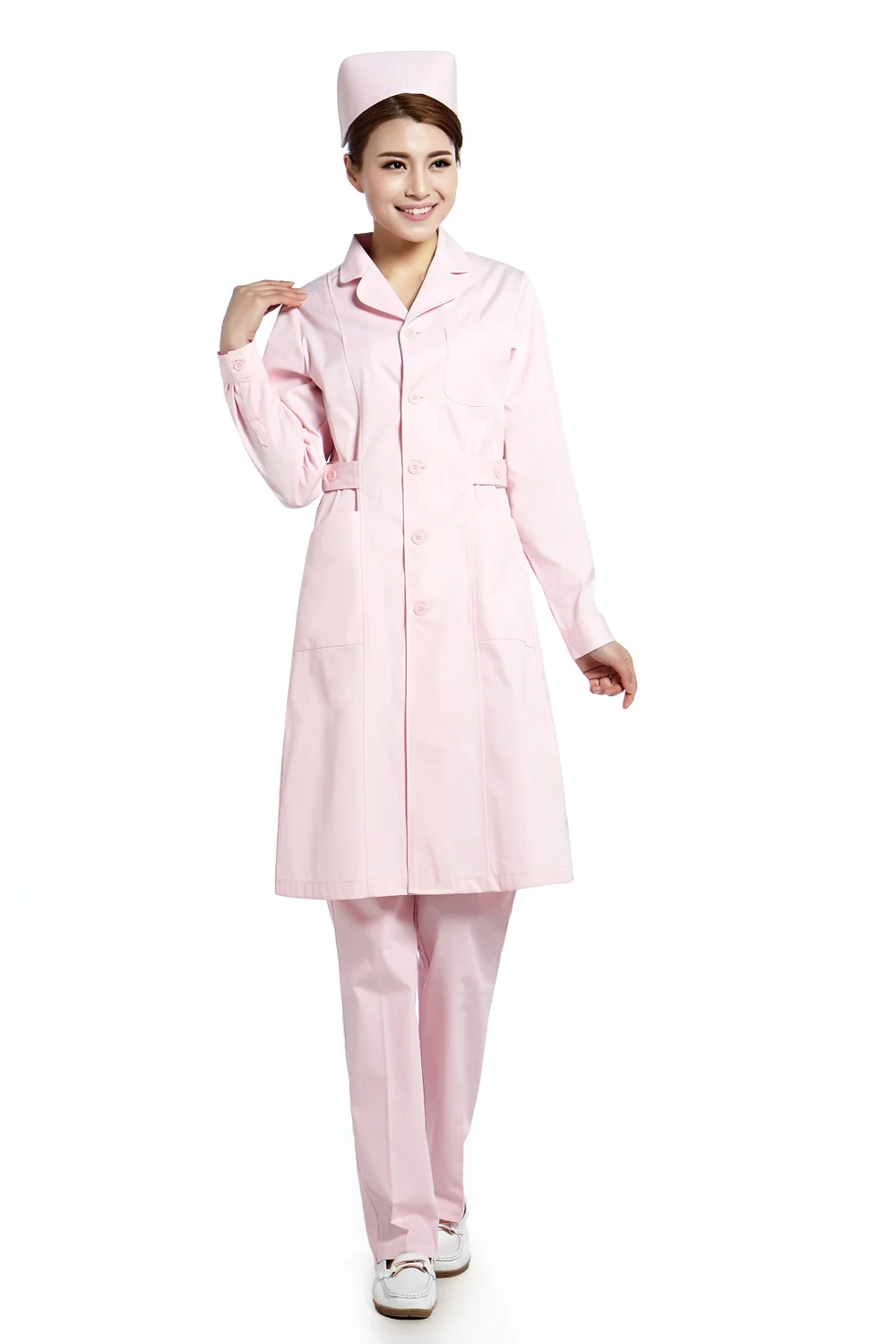 Униформа больничной медсестры платье для женщин с длинным рукавом аптеки