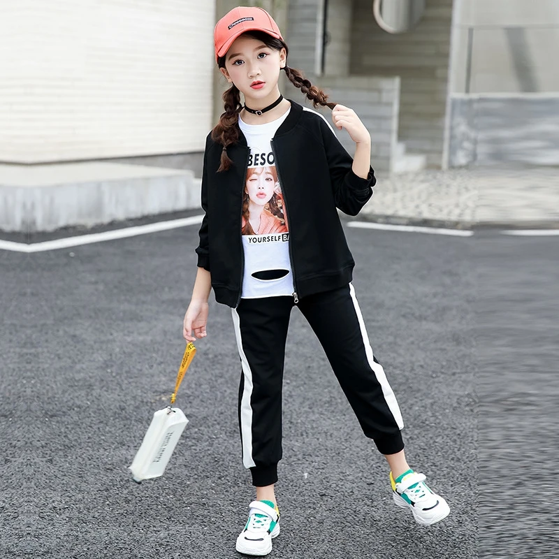 Комплекты для девочек детский спортивный костюм детская спортивная одежда