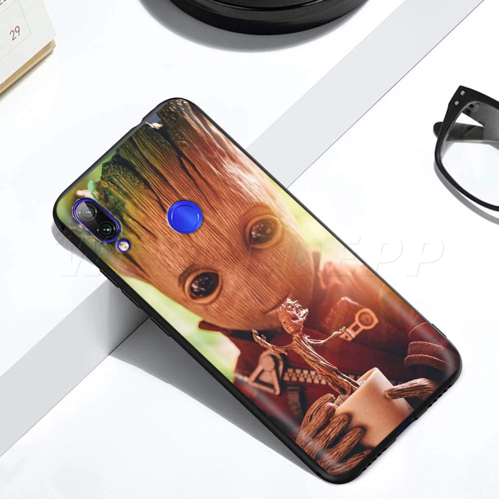 Хранители Groot чехол с принтом Marvel для спортивной камеры Xiao mi Red mi Note 8 mi, возраст 3, 6, 8, 9, A1 A2 A3 8A 6X9 T CC9 Lite SE Pro Max F1 10