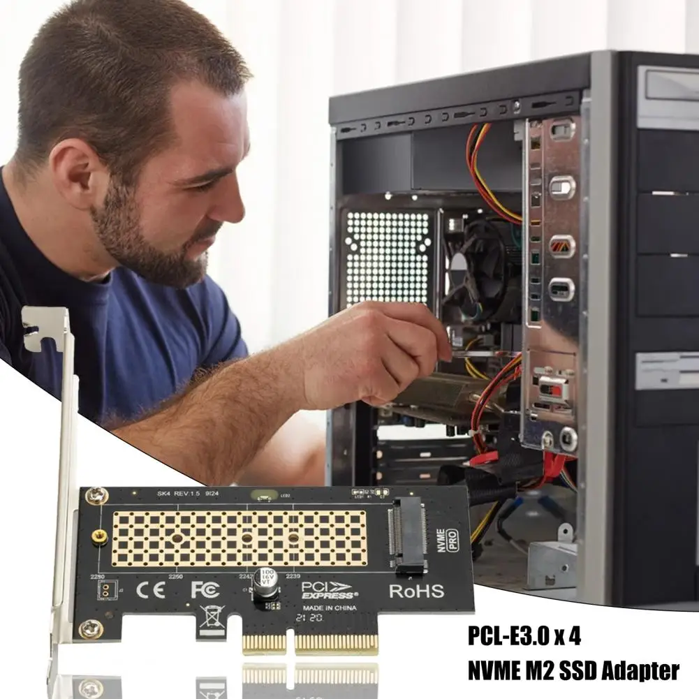 Легкая удобная карта переходника M.2 NVMe SSD на PCIE 3 0 X1 X4 X8 X16 полезная адаптера