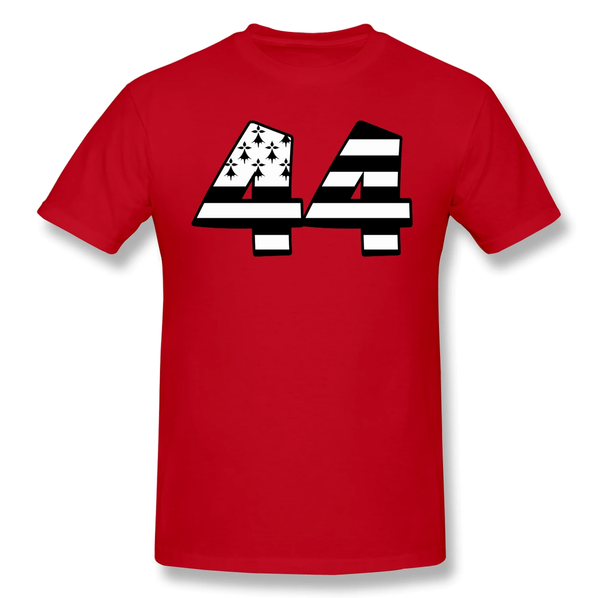 

2021 Summer Handsome Men's Number 4 Black and White Striped Printing Casual Short-sleeved Graphic Oversized Loose Simple T-shirt