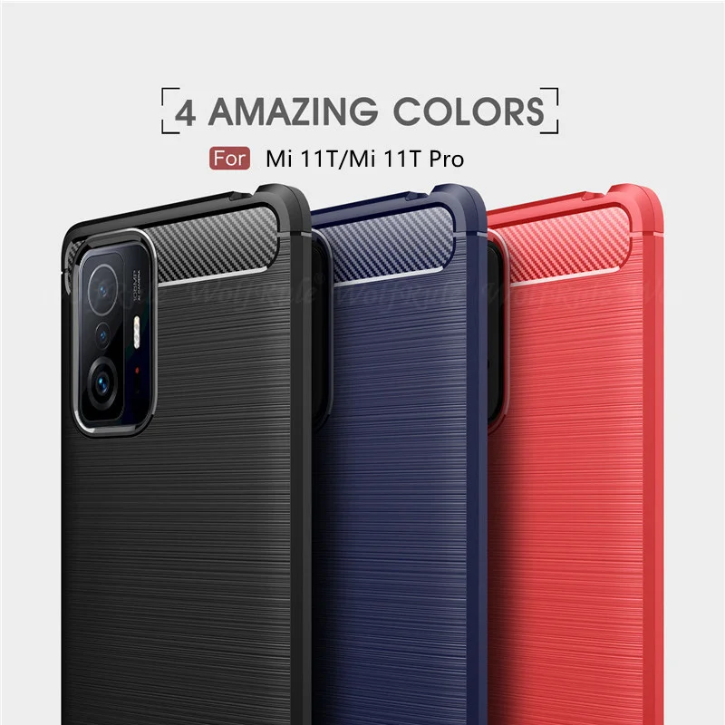 for xiaomi mi 11t pro case for mi 11t pro capas utral thin armor back shockproof soft tpu case fundas for mi 10t 11t pro cover free global shipping