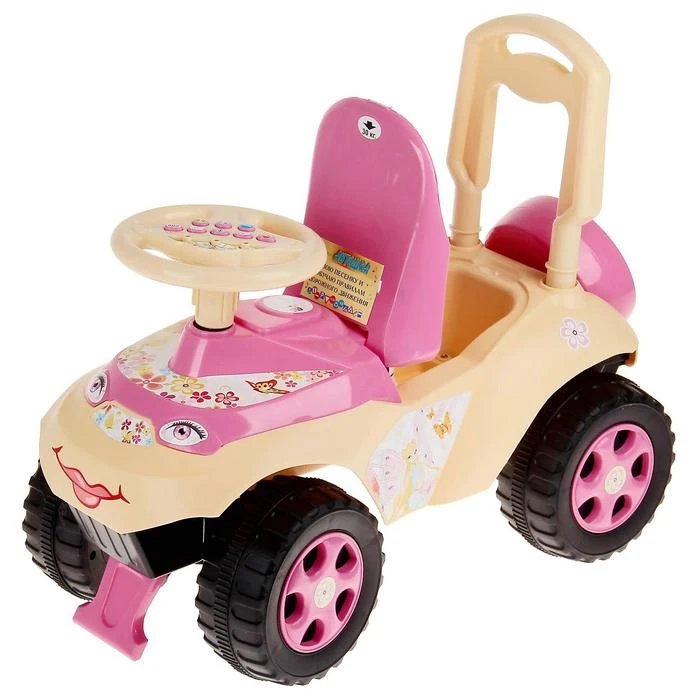 Tolokar Autoshka with musical steering wheel Gifts Hobbies Baby Kids Birthday Toys for children Ride on Vehicles Accessories Outdoor Fun Sports |