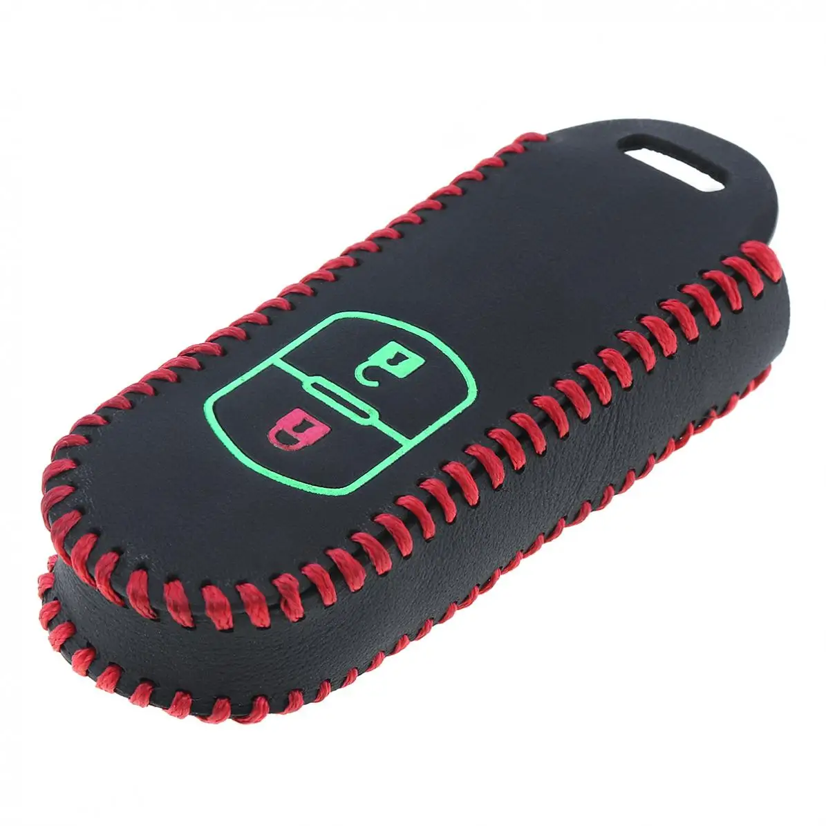 

3 Colors 2 Buttons Hand Sewed Leather Noctilucent Car Key Cover Protector Holder for Mazda CX-5 CX5 Atenza CX-7 CX-9 MX5