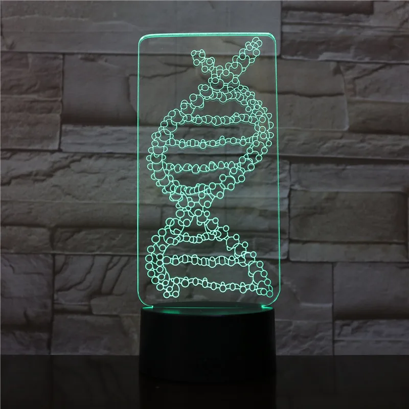 

Abstract Shape 3D Night Light 7 Changing Lamp Multi-colored Light 3D Hologram Illusion Table Lamp For Kids Novelty baby lamp1638