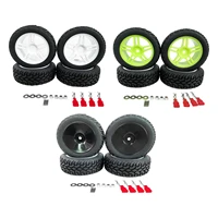 4pcsset rubber 75mm rc racing car buggy tires tyre for hsp for wltoys 144001 124018 rc car parts