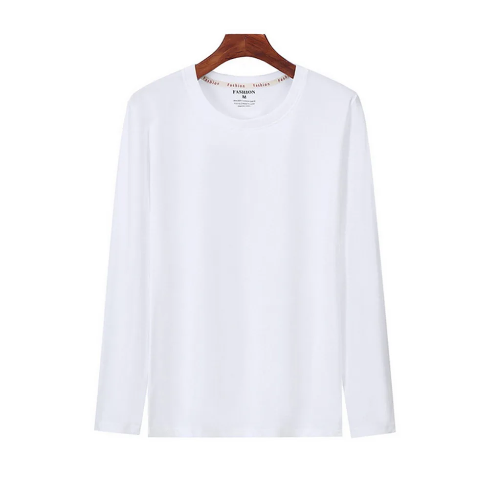 Мужские футболки с длинными рукавами FALIZA 3 комплекта однотонная 100% Повседневная