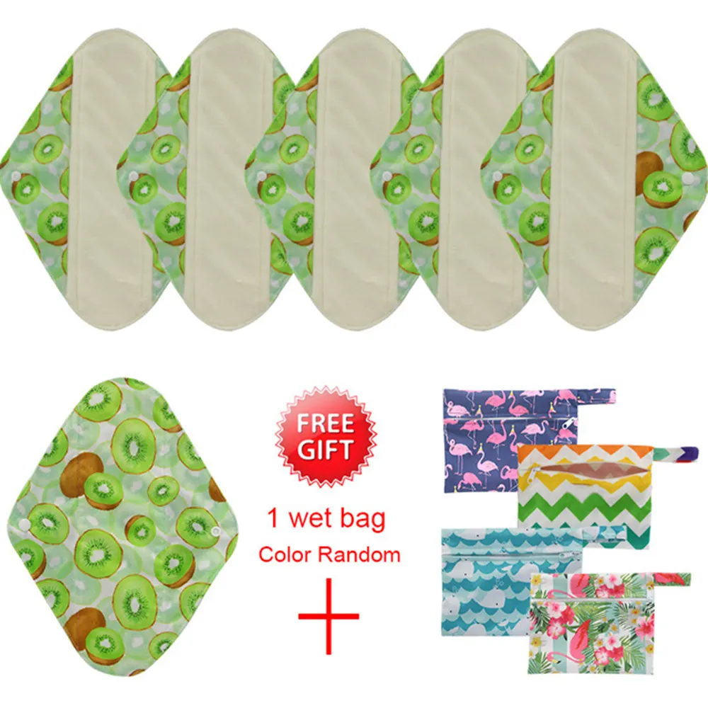 Dropship Mama Cloth Menstrual Sanitary Pad Reusable Napkin Washable Pads Charcoal Bamboo | Красота и здоровье