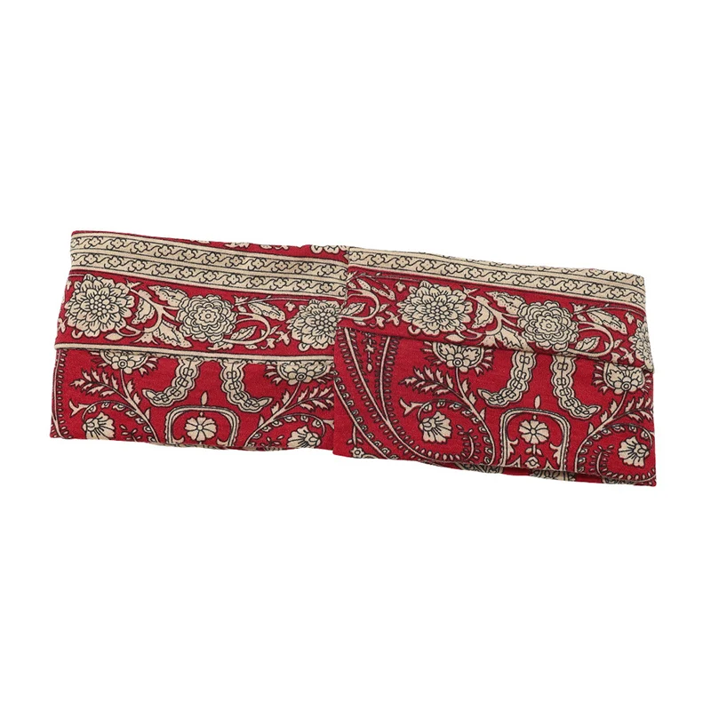 Женский Классический обруч для волос с цветочным принтом винтажный широкий