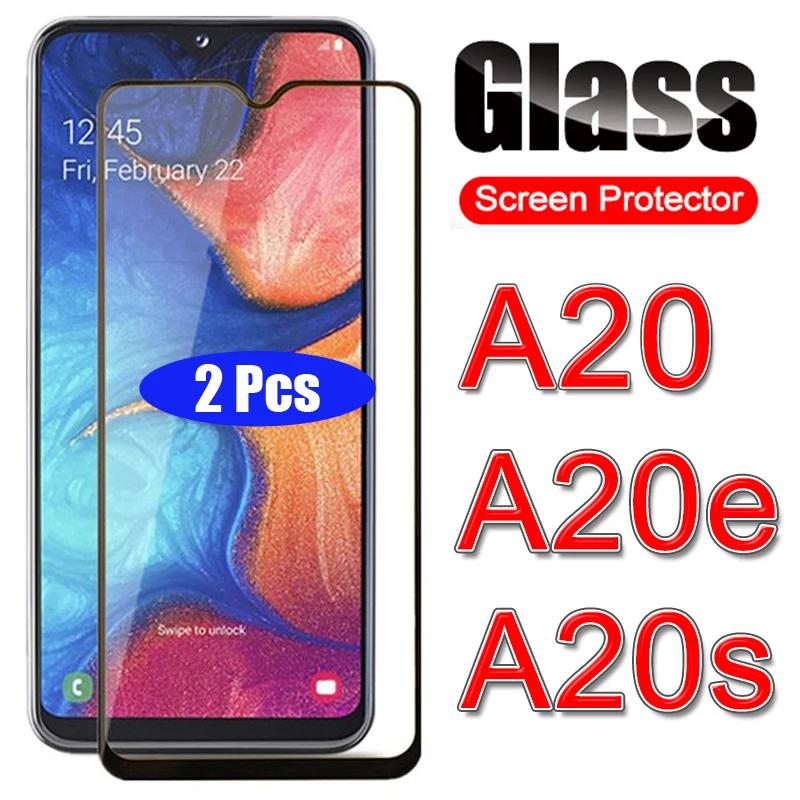 

2Pcs/Lot Glass on For Samsung A20 A20s A20e Screen Protector For sam Galaxy a 20s 20e 20 SM-A202F Tempered Glass Protective Film