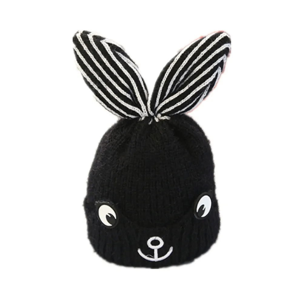 ARLONEET/шерстяная шапка с вышивкой кролика для маленьких девочек и мальчиков теплая