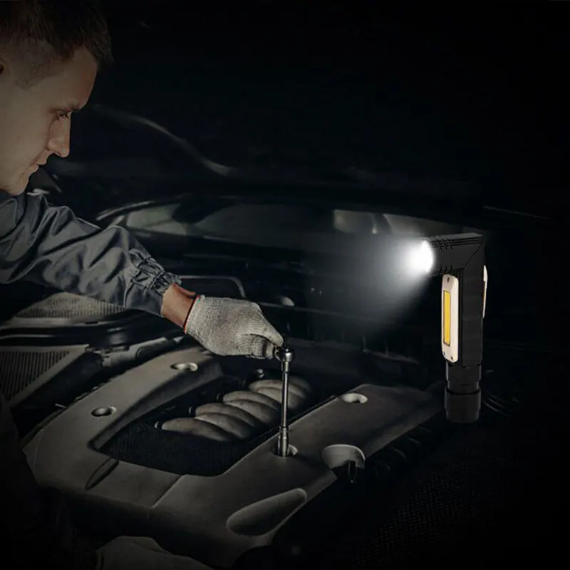 

LED Head Light 360 Degree Adjustment Waterproof 90 Degree Folding USB Rechargeable Flashlight L23