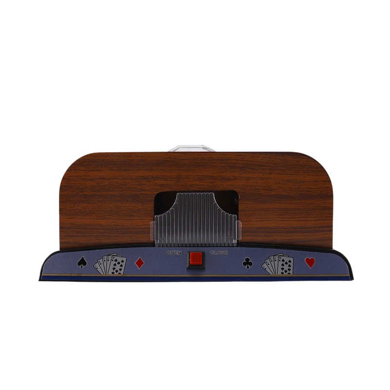 Board Game Poker Casino Wooden Automatic Playing Card Pocker Shuffler Support 2 Deck | Электроника