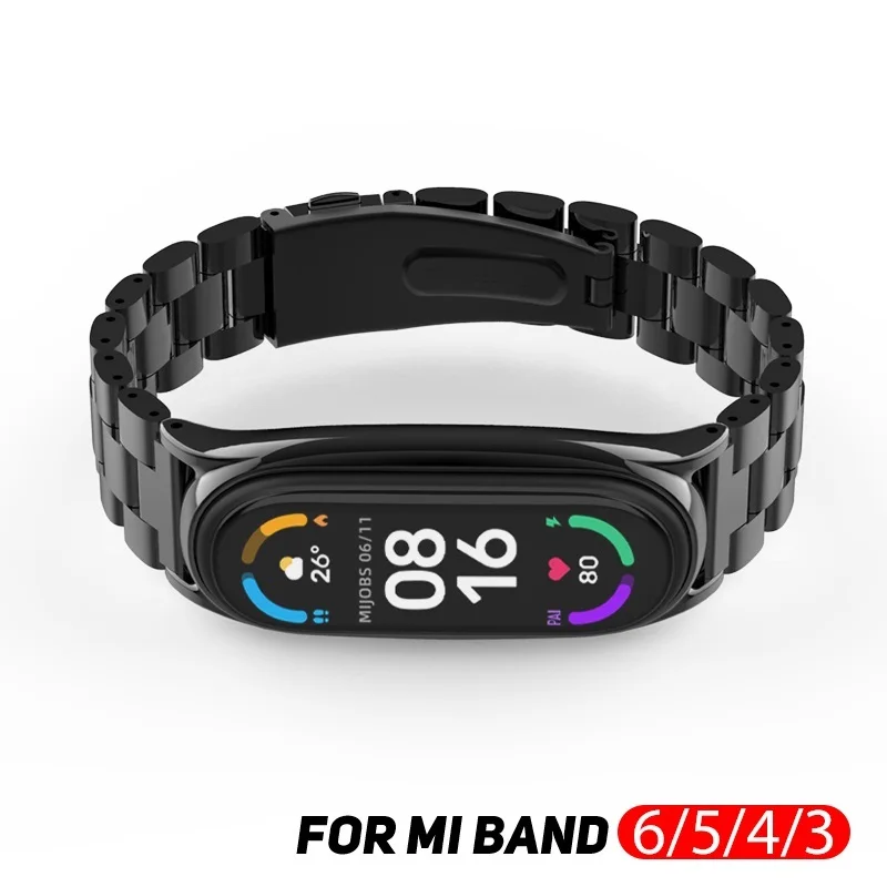 

Ремешок для браслета Mi Band 6, металлический NFC Браслет для Xiaomi Mi Band 4, Mi Band 3 Global