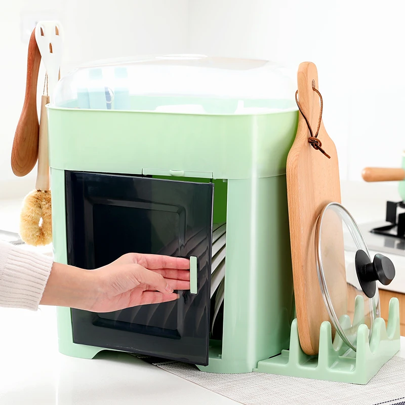 Кухонная стойка для столовых приборов ящик хранения посуды сливная полка