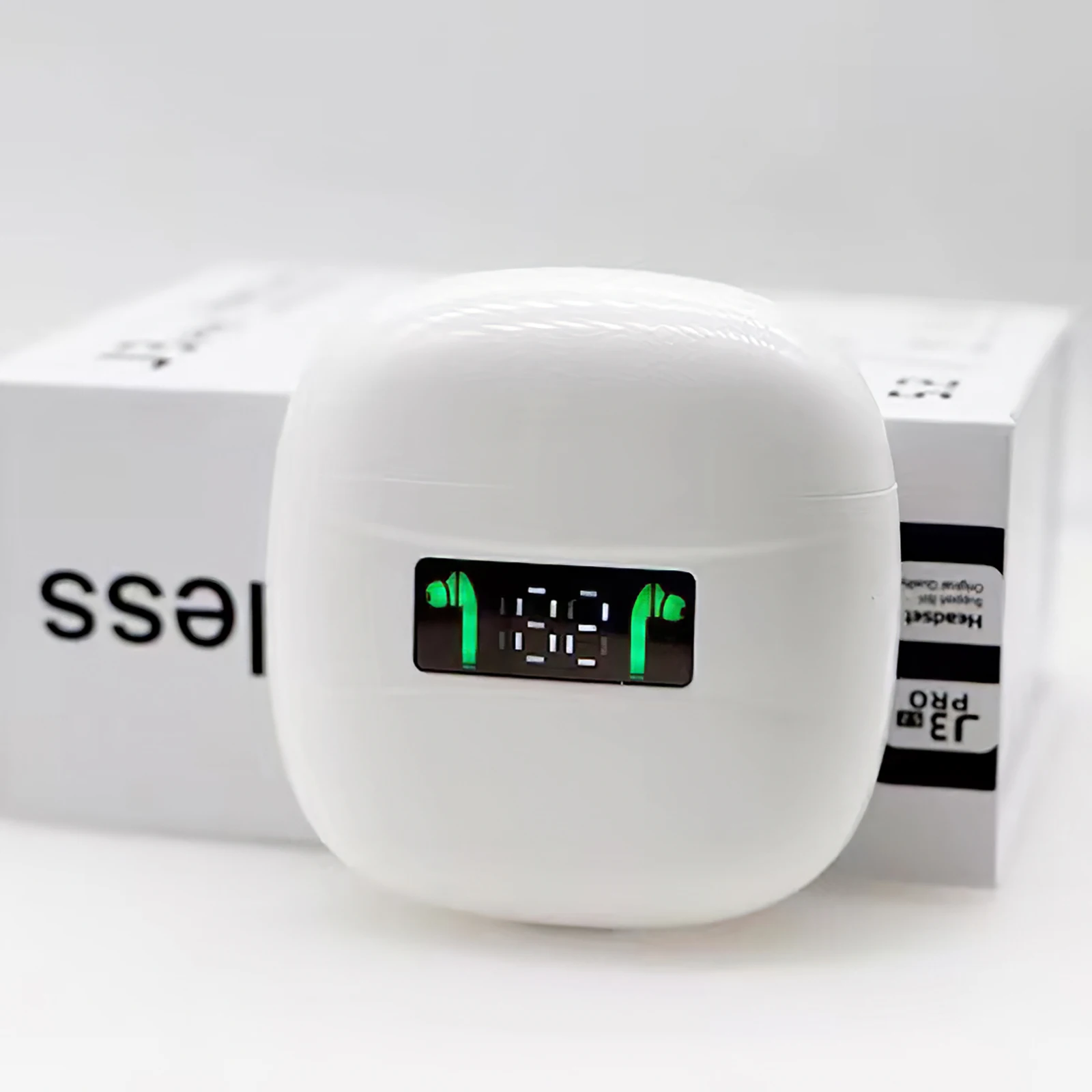 

Headset Compartment Contact Control Voice Function For Music Calling Working With Charging Wireless Bluetooth V5.2 For J3Pro