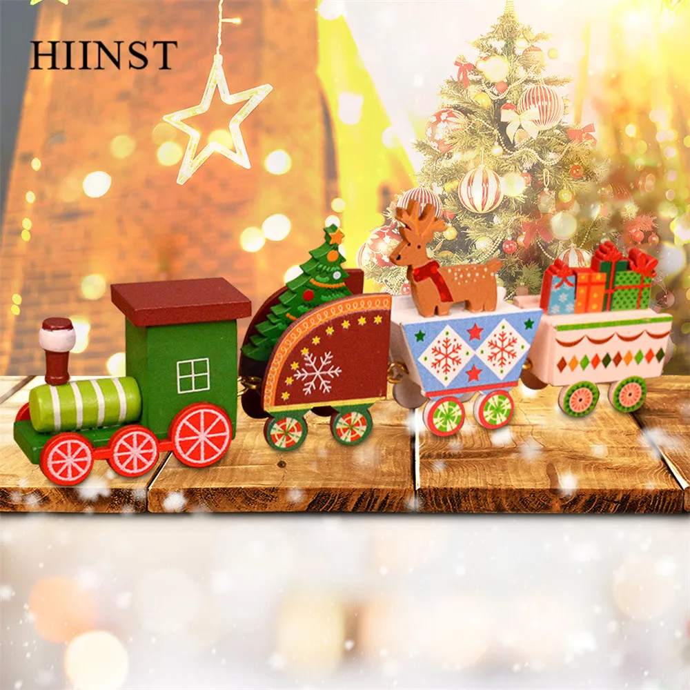 HIINST рождественские деревянные игрушки для детей Мультяшные 4 шт. деревянный