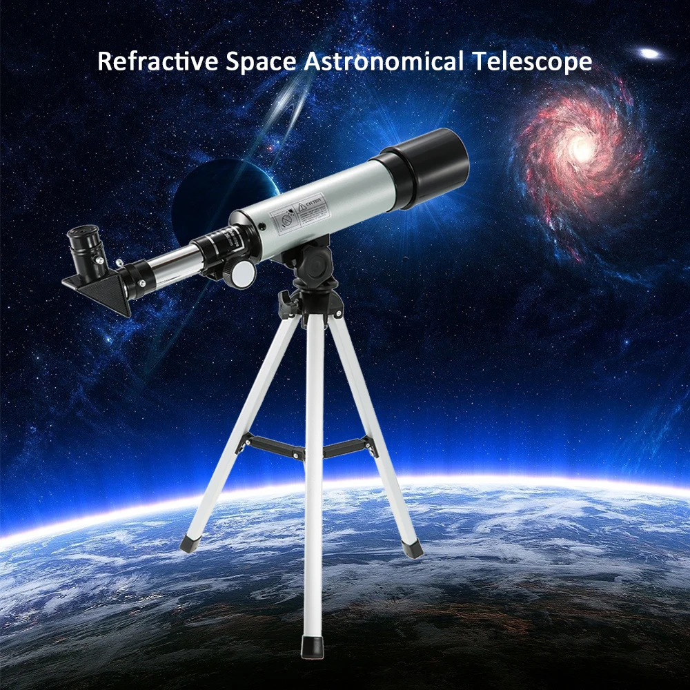 

Refractive Space Astronomical Telescope Monocular F50360 Outdoor Telescope 90X Travel Hunting Spotting Scope with Tripod