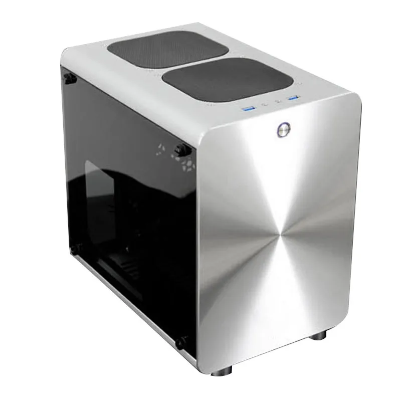 Q2 Itx мини Чехол горизонтальный корпус ПК компьютерный шкаф мини-Atx игровой
