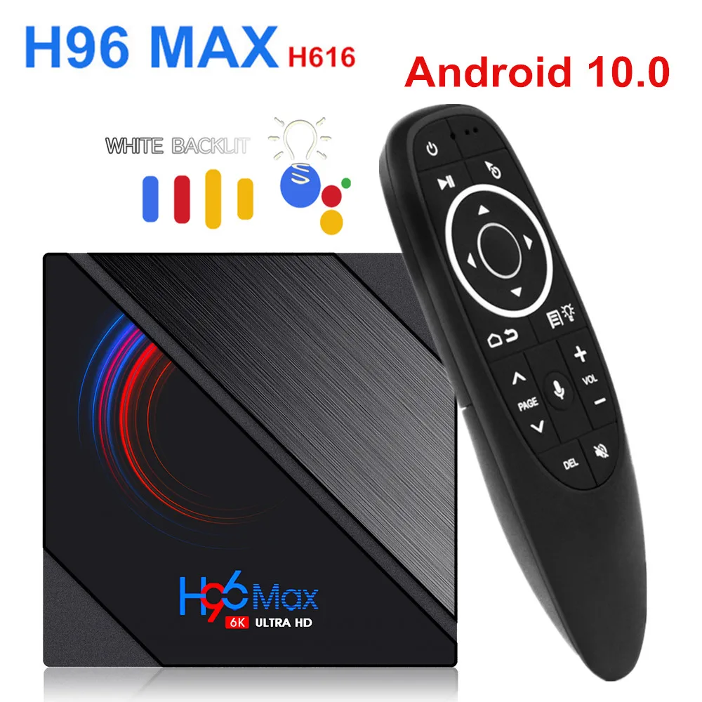H96 Max H616 Смарт ТВ Box Android 10 4 Гб Оперативная память 64 5G Wi Fi 1080p 4K BT GooglePlay Store Youtube Media Player